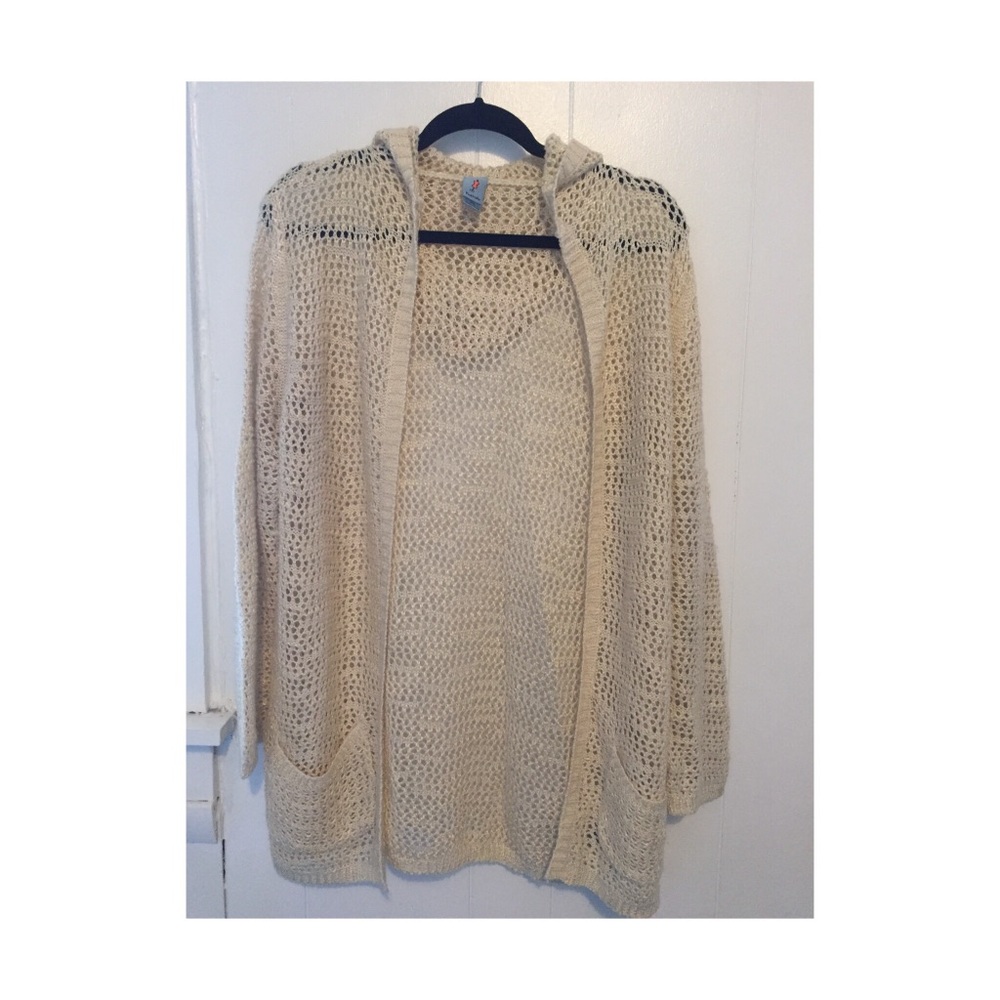 Lightweight cardigan cream worn twice